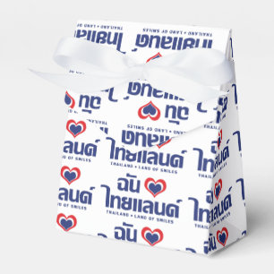 I Heart (Love) Thailand ❤ het Thaise Taalschrift Bedankdoosjes
