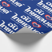 I Heart (Love) Thailand ❤ het Thaise Taalschrift Cadeaupapier (Hoek)