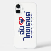 I Heart (Love) Thailand ❤ het Thaise Taalschrift Case-Mate iPhone Case (Achterkant)