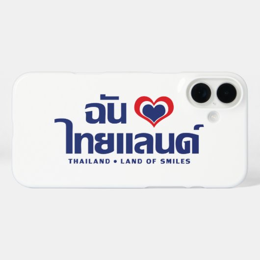 I Heart (Love) Thailand ❤ het Thaise Taalschrift Case-Mate iPhone Case (Achterkant (horizontaal))