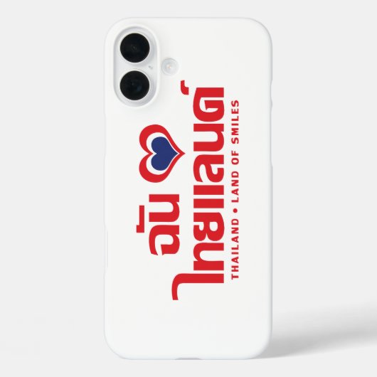 I Heart (Love) Thailand ❤ het Thaise Taalschrift Case-Mate iPhone Case (Achterkant)