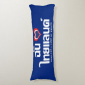 I Heart (Love) Thailand ❤ het Thaise Taalschrift Lichaamskussen (Voorkant Verticaal)