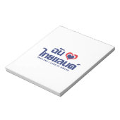 I Heart (Love) Thailand ❤ het Thaise Taalschrift Notitieblok (Linkerzijde)