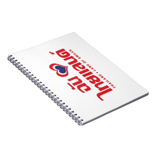 I Heart (Love) Thailand ❤ het Thaise Taalschrift Notitieboek (Rechterzijde)