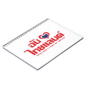 I Heart (Love) Thailand ❤ het Thaise Taalschrift Notitieboek (Linkerzijde)