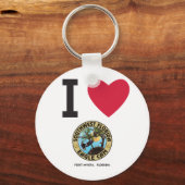 I HEART Love the SW Florida Eagle Cam Sleutelhange Sleutelhanger (Voorkant)