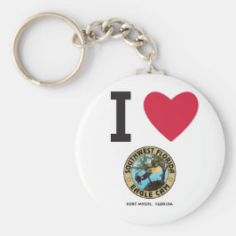 I HEART Love the SW Florida Eagle Cam Sleutelhange Sleutelhanger