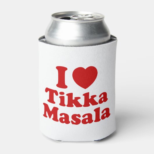 I Heart (Love) Tikka Masala Blikjeskoeler (Blikje Voorkant)