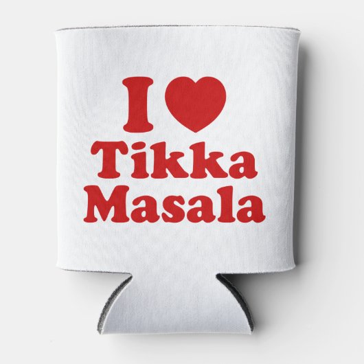 I Heart (Love) Tikka Masala Blikjeskoeler (Voorkant)