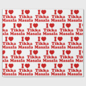 I Heart (Love) Tikka Masala Cadeaupapier (Vlak)