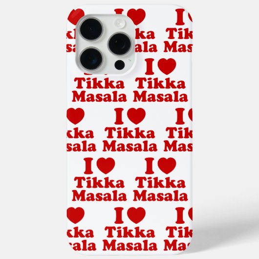 I Heart (Love) Tikka Masala Case-Mate iPhone Case (Achterkant)