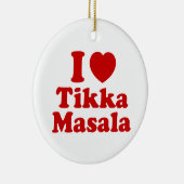 I Heart (Love) Tikka Masala Keramisch Ornament (Rechts)