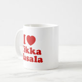 I Heart (Love) Tikka Masala Koffiemok (Voorkant links)