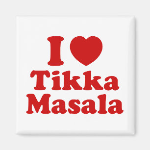 I Heart (Love) Tikka Masala Magneet