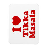 I Heart (Love) Tikka Masala Magneet (Verticaal)