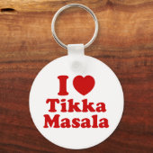 I Heart (Love) Tikka Masala Sleutelhanger (Voorkant)