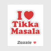 I Heart (Love) Tikka Masala Sticker (Vel)