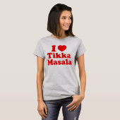 I Heart (Love) Tikka Masala T-shirt (Voorkant volledig)