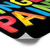 I Heart Love To Finger Paint Cute Couple Valentine Poster (Hoek)