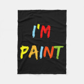 I Heart Love To Finger Paint I'm Paint Cute Couple Fleece Deken (Voorkant)