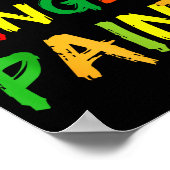 I Heart Love To Finger Paint I'm Paint Cute Couple Poster (Hoek)