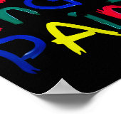 I Heart Love To Finger Paint I'm Paint Cute Couple Poster (Hoek)