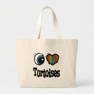 I Heart (Love) Tortoises Grote Tote Bag