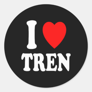 I Heart (Love) Tren Bodybuilding Steroïden Cycle M Ronde Sticker
