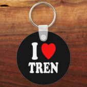 I Heart (Love) Tren Bodybuilding Steroïden Cycle M Sleutelhanger (Voorkant)
