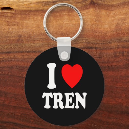 I Heart (Love) Tren Bodybuilding Steroïden Cycle M Sleutelhanger (Voorkant)