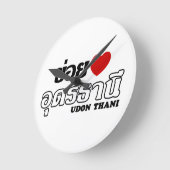 I Heart (Love) Udon Thani, Isan, Thailand Ronde Klok (Hoek)