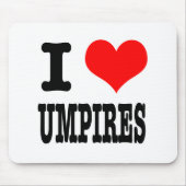 I HEART (LOVE) UMPIRES MUISMAT (Voorkant)