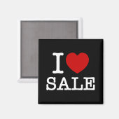 I HEART [LOVE] VERKOOP MAGNEET (Voorkant / Achterkant)
