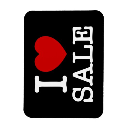 I HEART [LOVE] VERKOOP MAGNEET (Verticaal)