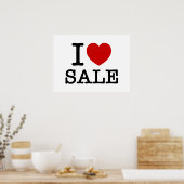 I HEART [LOVE] VERKOOP POSTER (Keuken)