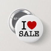 I HEART [LOVE] VERKOOP RONDE BUTTON 5,7 CM (Voorkant /achterkant)