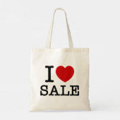 I HEART [LOVE] VERKOOP TOTE BAG (Achterkant)