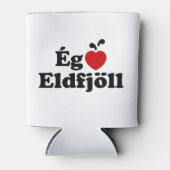 I Heart (Love) Volcanoes (Ég Elska Eldfjöll) Blikjeskoeler (Voorkant)