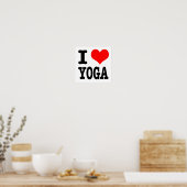 I HEART (LOVE) YOGA POSTER (Keuken)