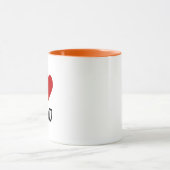 I Heart (Love) You Cute Romantic Gift Mug Mok (Midden)