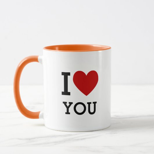 I Heart (Love) You Cute Romantic Gift Mug Mok (Links)