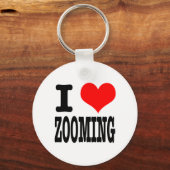 I HEART (LOVE) ZOOMING SLEUTELHANGER (Voorkant)
