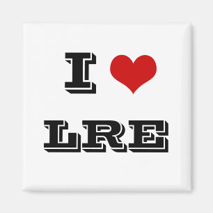 I Heart LRE riverside estert magnet