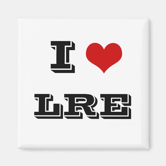 I Heart LRE riverside estert magnet (Voorkant)