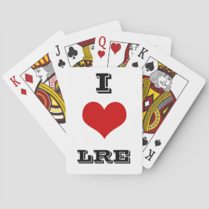I Heart LRE-speelkaarten Pokerkaarten