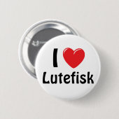 I Heart Lutefisk Ronde Button 5,7 Cm (Voorkant /achterkant)