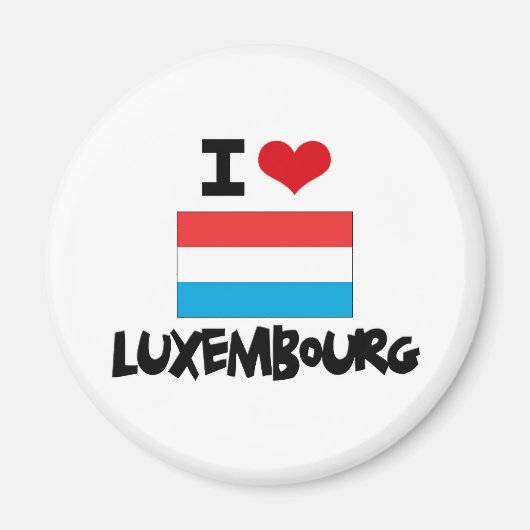 I HEART LUXEMBURG MAGNEET (Voorkant)