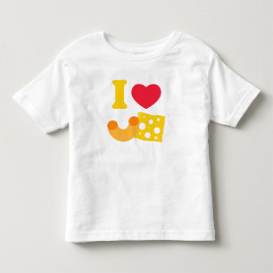 I Heart Mac en Cheese Kinder Shirts