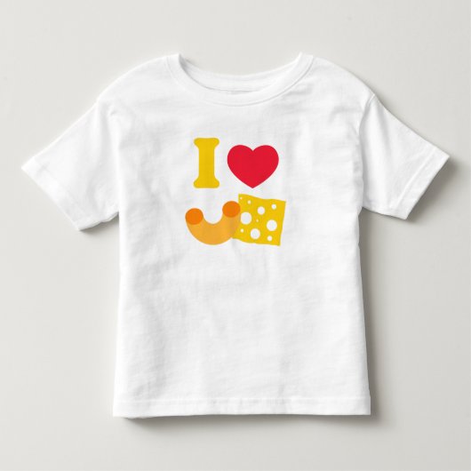 I Heart Mac en Cheese Kinder Shirts (Voorkant)