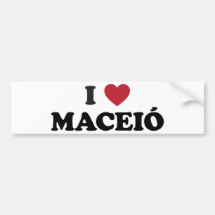 I Heart Maceió Brazilië Bumpersticker